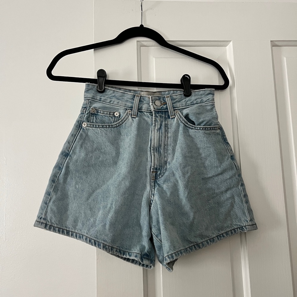 Everlane A-Line Denim Shorts